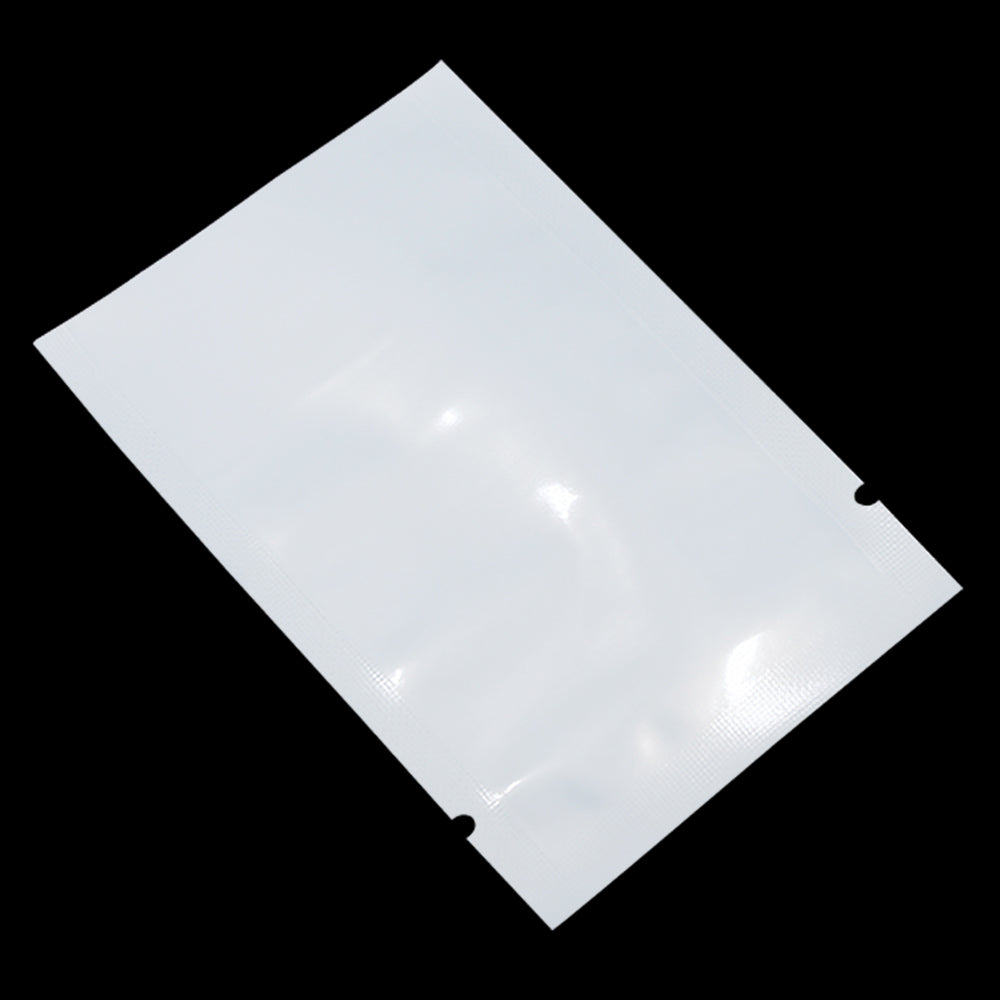 Bag Tek White Plastic Medium Window Bag - Heat Sealable - 8 x 5 x 1 3/4  - 100 count box