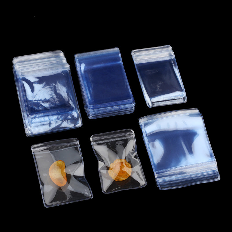 PABCK 100 Pack - Multi Sizes Clear Resealable Zipper Bags Anti-Oxdatio